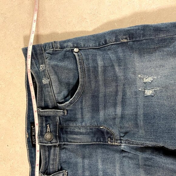 Judy Blue JB8273MD Women's Relaxed Fit Straight leg Distressed Jeans size 9/29 - Picture 10 of 11
